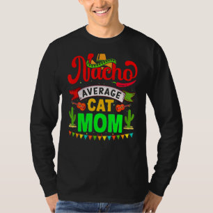 Camiseta Nacho Média Cat Mãe Correspondente Família Cinco D