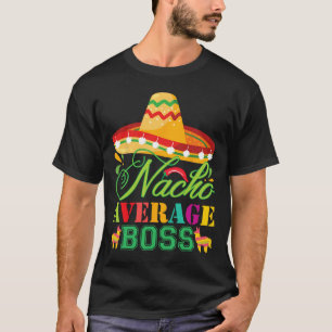 Camiseta Nacho Média Chefe Diversão Cinco de Mayo