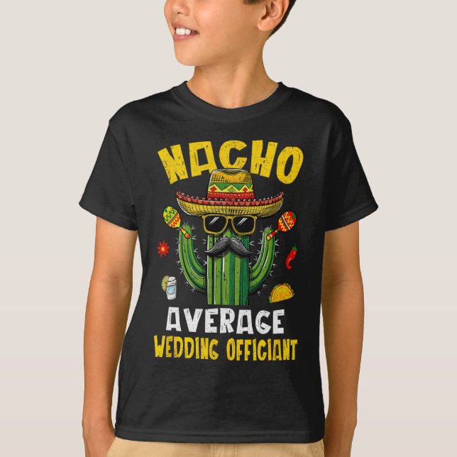 Camiseta Nacho Média de Casamento Oficiente Harious Jo (Frente)