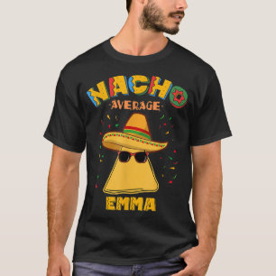 Camiseta Nacho Média Emma Personalizado Nome Cinco de Mayo