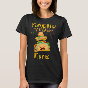 Camiseta Nacho Média Enfermeira Tee Mexicano Fiesta Cinco D