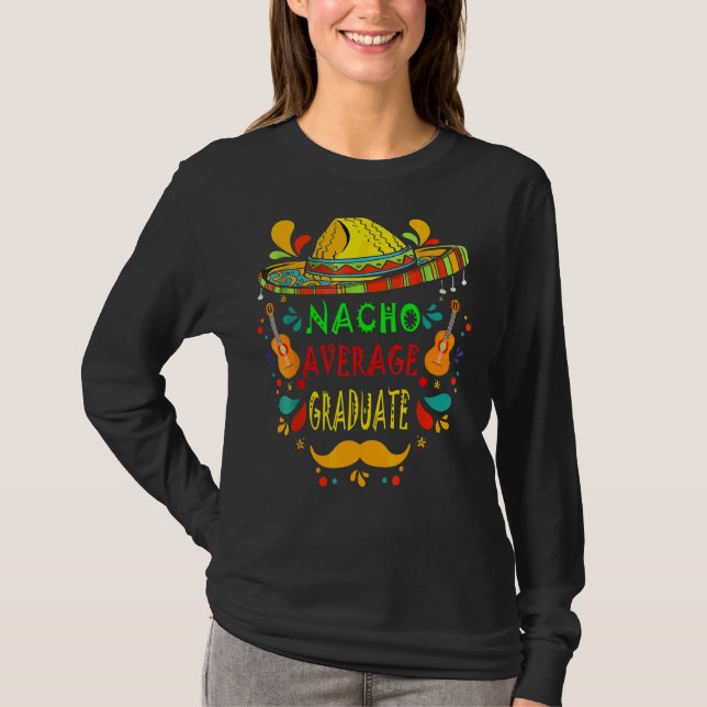 Camiseta Nacho Média Formando Mexicano Cinco De Mayo Fiest (Frente)