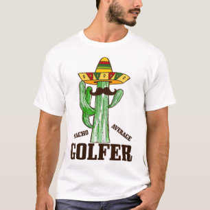 Camiseta Nacho Média Golfer Funny Golf Mexicano Cinco De M