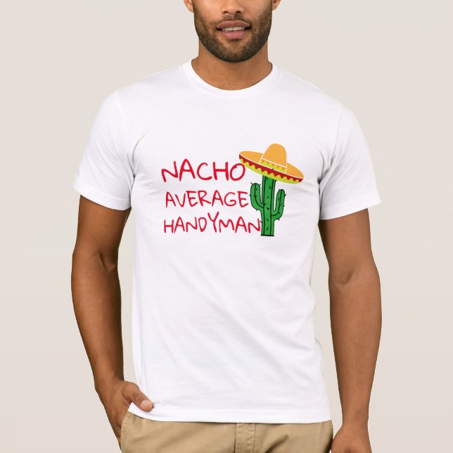 Camiseta Nacho Média Handyman Beach Cinco De Mayo Fiesta (Frente)