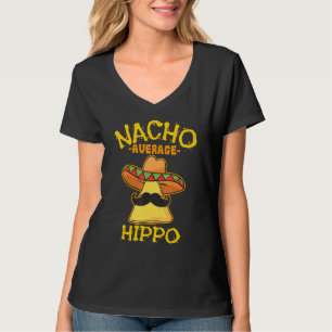Camiseta Nacho Média Hippo Mexicano Hippopotamus Cinco De