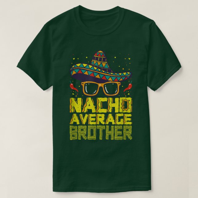 Camiseta Nacho Média Irmão Novo Grande Irmão Grande Cinco E (Frente do Design)