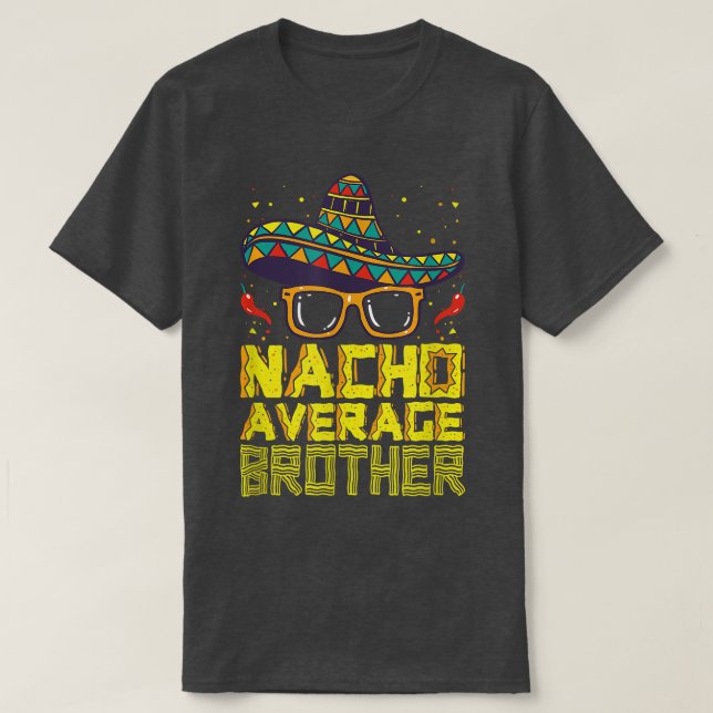 Camiseta Nacho Média Irmão Novo Grande Irmão Grande Cinco E (Frente do Design)