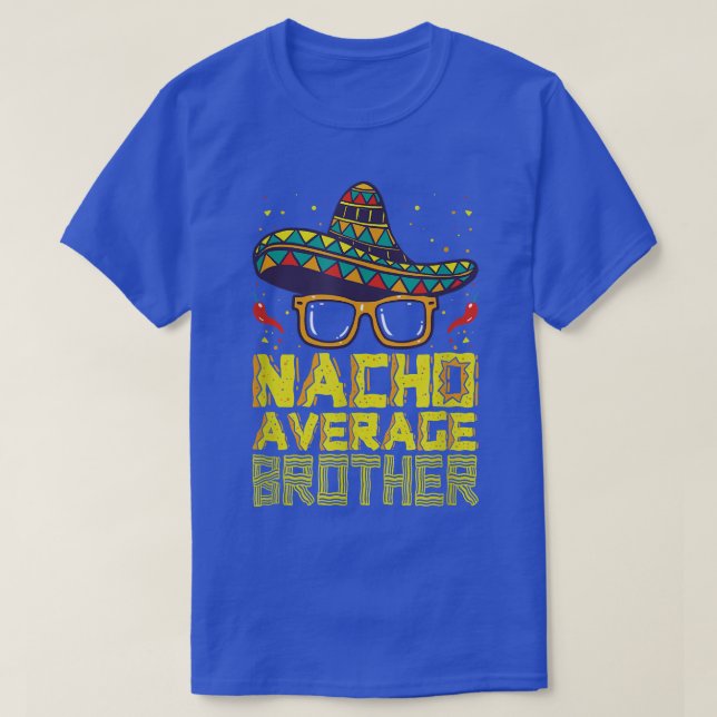 Camiseta Nacho Média Irmão Novo Grande Irmão Grande Cinco E (Frente do Design)