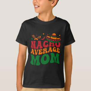 Camiseta Nacho Média Mamacita Mexicana Hat Cinco De Mães