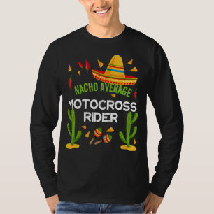 Camiseta Nacho Média Motocross Rider Cinco De Mayo