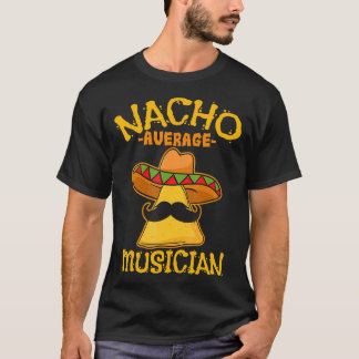 Camiseta Nacho Média Músico Mexicano Executor Cinco