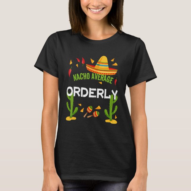 Camiseta Nacho Média Ordenada Cinco De Mayo (Frente)