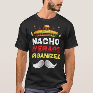 Camiseta Nacho Média Organizada Gnome Funny Cinco De Mayo