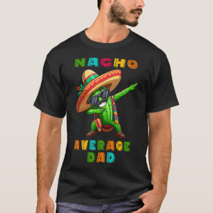 Camiseta Nacho Média Pai Cinco De Mayo Cactus Boy Mexicano