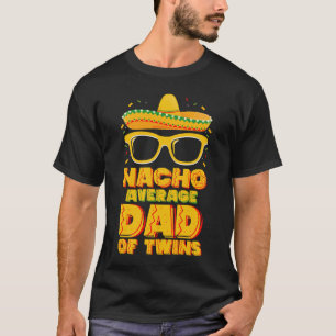Camiseta Nacho Média Pai De Gêmeos Mexicanos Cinco De Mayo
