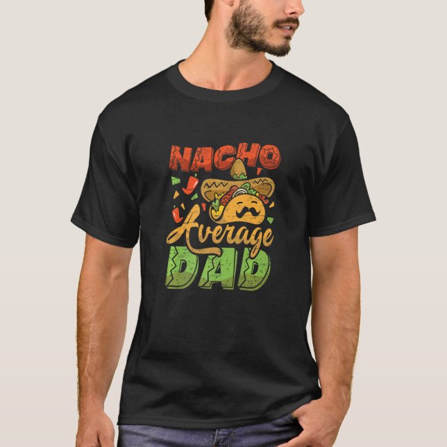 Camiseta Nacho Média Pai Dia de os pais México Pai Mexicano (Frente)