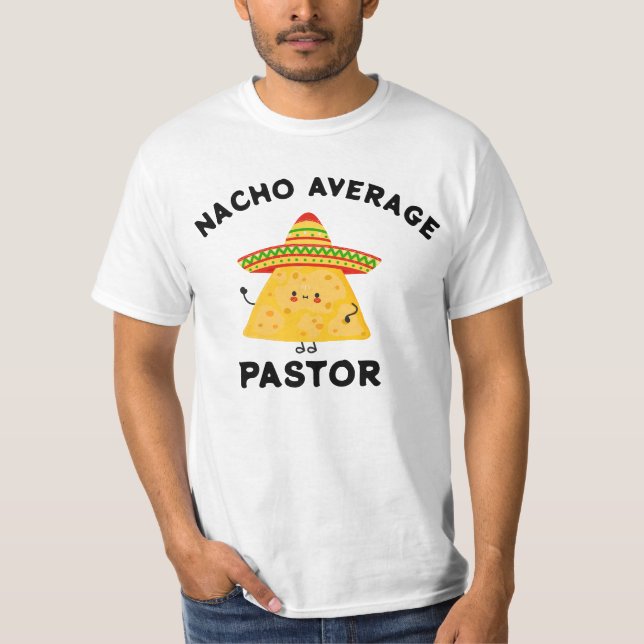 Camiseta Nacho Média Pastor Cristão Cinco de Mayo (Frente)