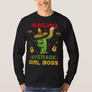 Camiseta Nacho Média Rapariga Chefe Cinco De Mayo Parte Mex