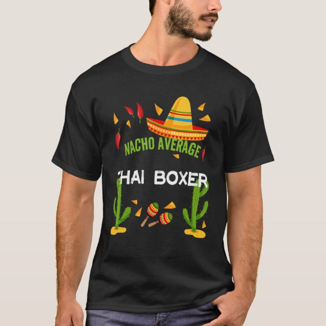 Camiseta Nacho Média Tailandesa Cinco De Mayo (Frente)