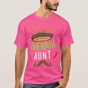 Camiseta Nacho Média Tia Meican Mustache Cinco de Mayo