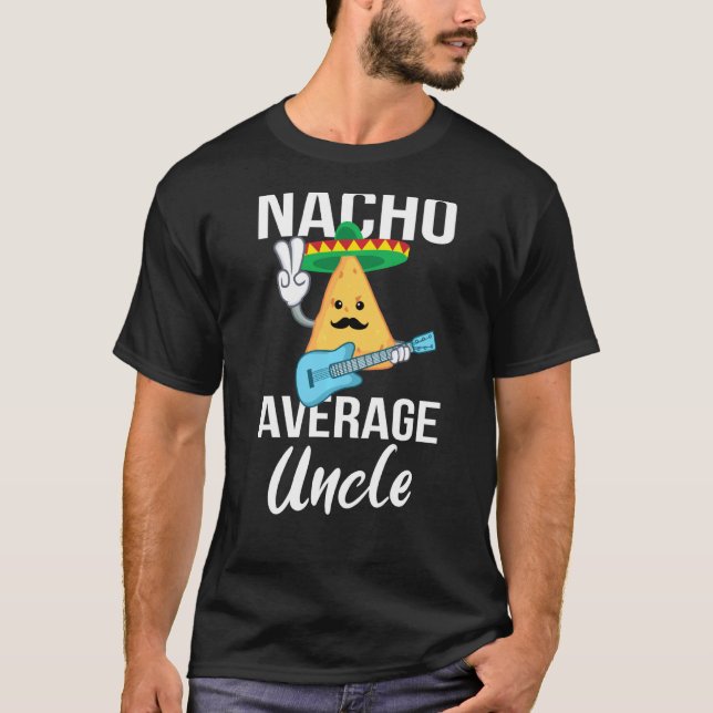 Camiseta Nacho Média Tio Engraçado Taco Terça-Feira Homens (Frente)