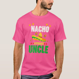 Camiseta Nacho Média Tio Mexicano Sombrero Avocado Cinco