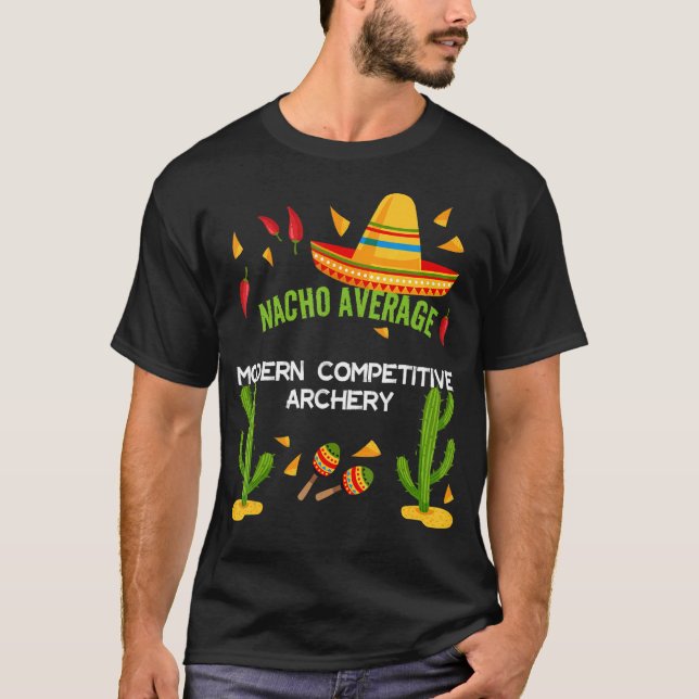 Camiseta Nacho Médio Arqueiro Moderno Competitivo (Frente)