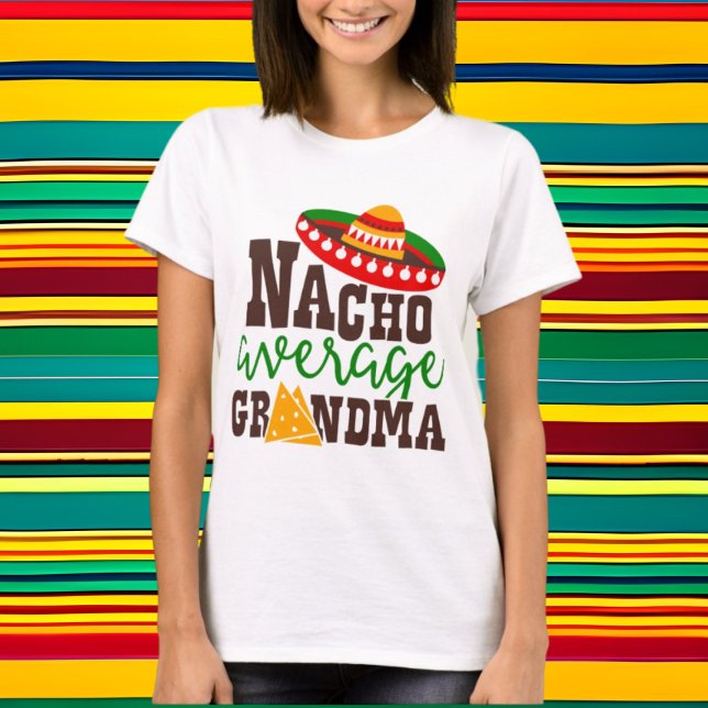 Camiseta Nacho médio Vovó Arte Palavra (Criador carregado)