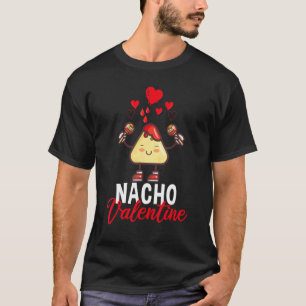 Camiseta Nacho Namorados Engraçado Comida do Dia dos Namora