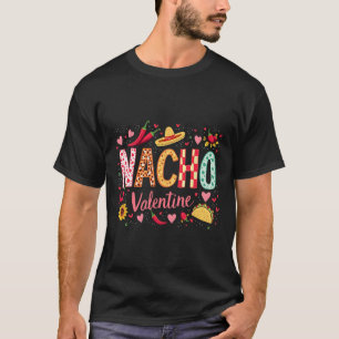 Camiseta Nacho Valentino Design Divertido de Sombrero e Tac