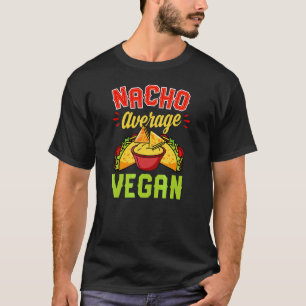 Camiseta Nacho Vegan Médio Orgulhoso Herbívoro à Base de Pl