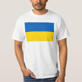 Camiseta Nacional de Bandeira da Ucrânia