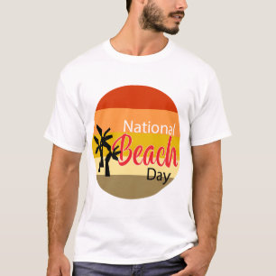 Camiseta nacional do dia da praia