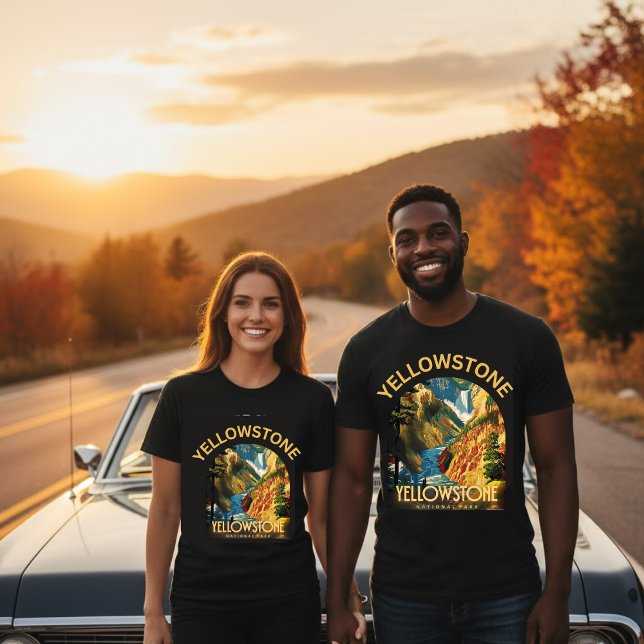 Camiseta Nacional Park Retro Bison (Criador carregado)
