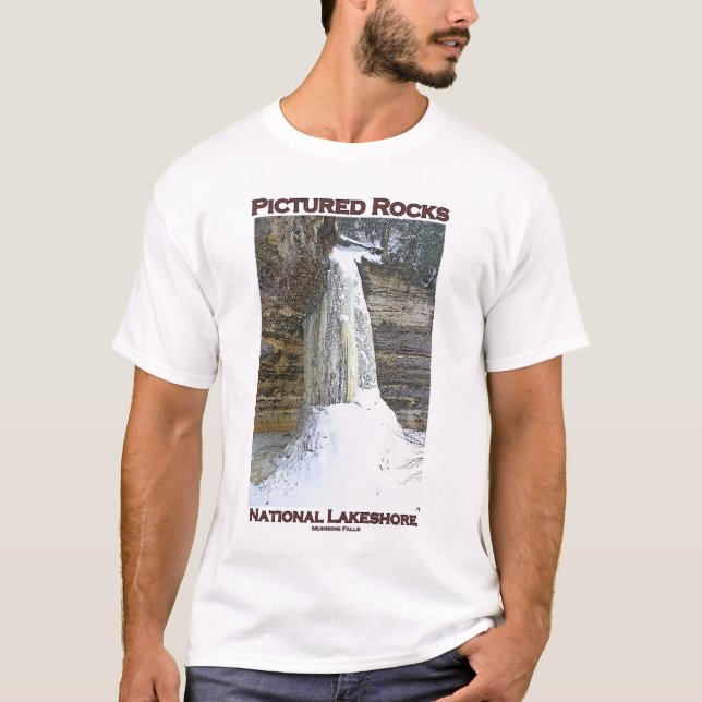 Camiseta Nacional representado das rochas Lakeshore (Frente)