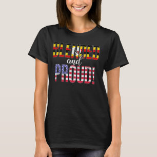 Camiseta Nacionalidade Misturada E Orgulhosa Meia Uganda Ha