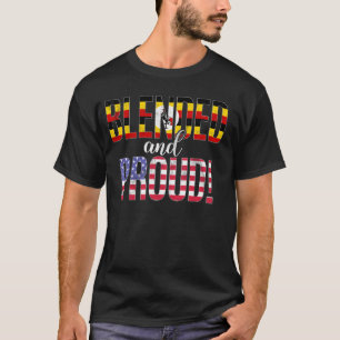Camiseta Nacionalidade Misturada E Orgulhosa Meia Uganda Ha