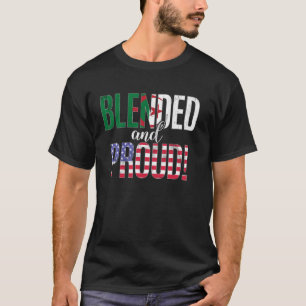 Camiseta Nacionalidade Misturada E Orgulhosa Meio Tunisino