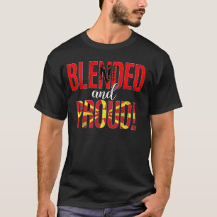 Camiseta Nacionalidade Misturada E Orgulhosa Metade Albanes