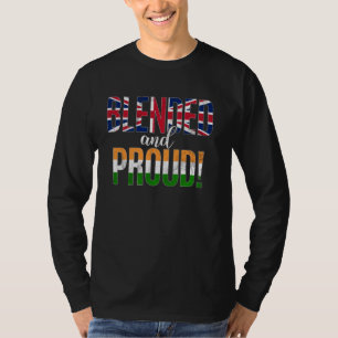Camiseta Nacionalidade Misturada E Orgulhosa Metade Britâni