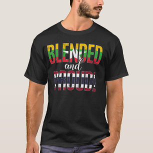 Camiseta Nacionalidade Misturada E Orgulhosa Metade Da Birm