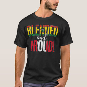 Camiseta Nacionalidade Misturada E Orgulhosa Metade Da Bolí