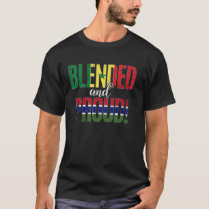 Camiseta Nacionalidade Misturada E Orgulhosa Metade Do Sene