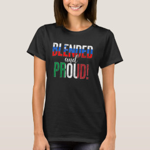 Camiseta Nacionalidade Misturada E Orgulhosa Metade Esloven