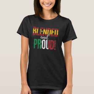 Camiseta Nacionalidade Misturada E Orgulhosa Metade Espanho