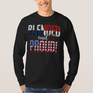 Camiseta Nacionalidade Misturada E Orgulhosa Metade Panamen