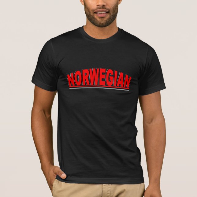 Camiseta Nacionalidades - "norueguês " (Frente)