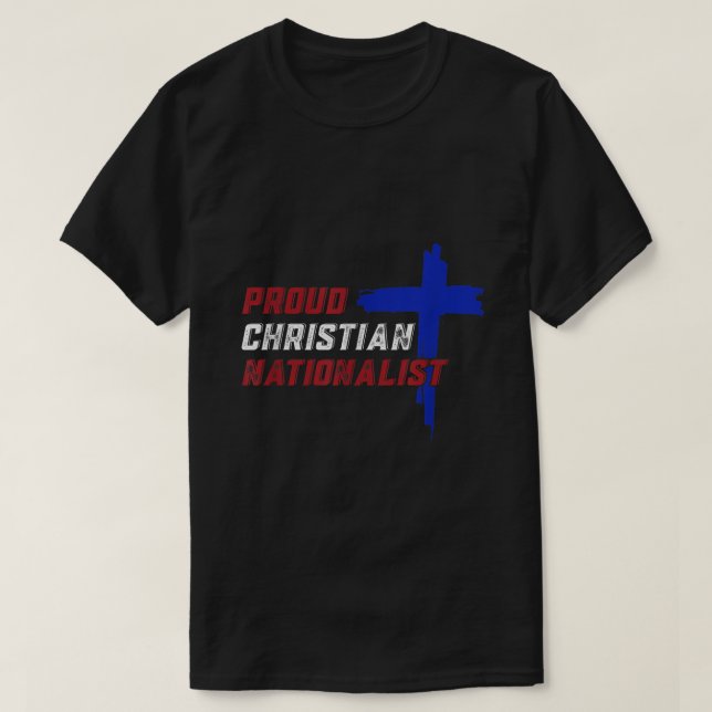 Camiseta Nacionalista Cristão Orgulhoso (Frente do Design)