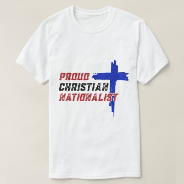 Camiseta Nacionalista Cristão Orgulhoso (Frente do Design)