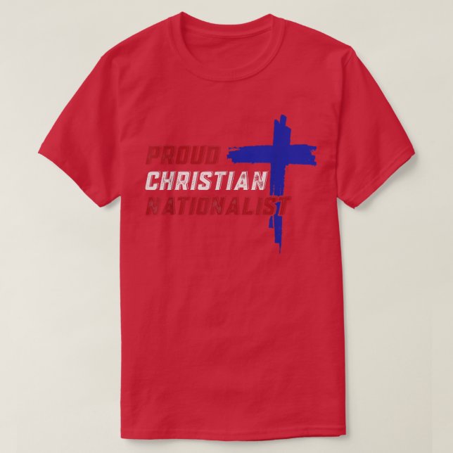 Camiseta Nacionalista Cristão Orgulhoso (Frente do Design)